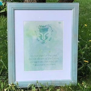 INSPIRATIONAL BUDDHA QUOTE FRAME